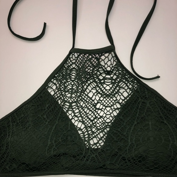 REEF High Neck Crochet Bikini Top sz: M - Picture 4 of 7